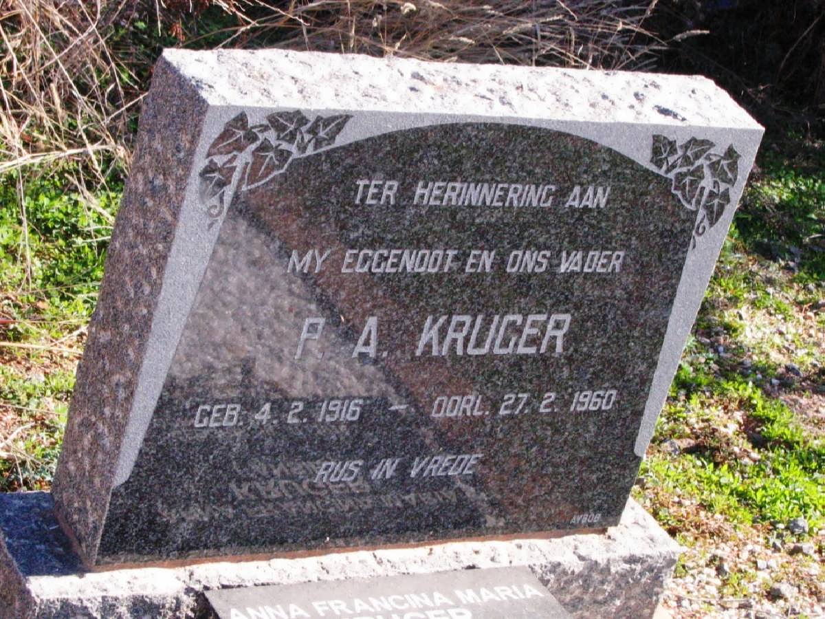 KRUGER P.A. 1916-1960