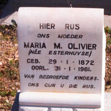 OLIVIER Maria M. nee ESTERHUYSE 1872-1961