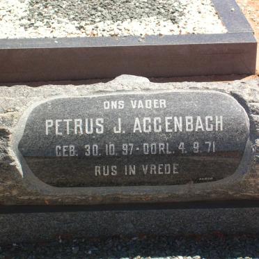 AGGENBACH Petrus J. 1897-1971