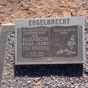 ENGELBRECHT Elizabeth Anna nee DU PREEZ 1964-2002