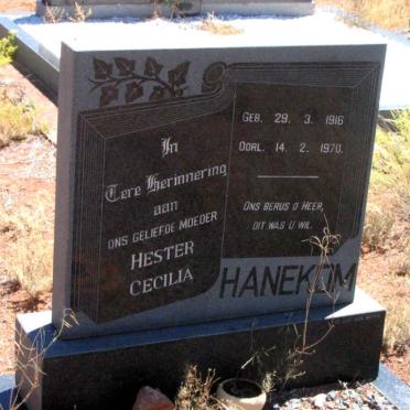 HANEKOM Hester Cecilia 1916-1970