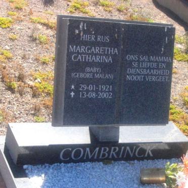 COMBRINCK Margaretha Catharina nee MALAN 1921-2002