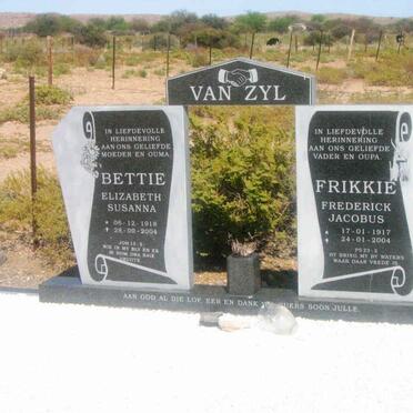 ZYL Frederick Jacobus, de 1917-2004 &amp; Elizabeth Susanna 1918-2004
