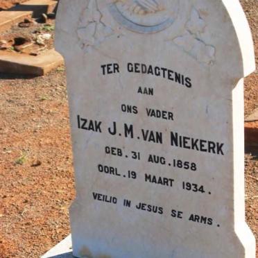 NIEKERK Izak J.M.,van 1858-1934