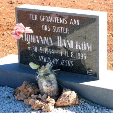HANEKOM Johanna 1944-1996