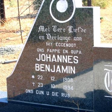 WIESE Johannes Benjamin 1908-1994 &amp; Daniellina Jacoba 1914-2000