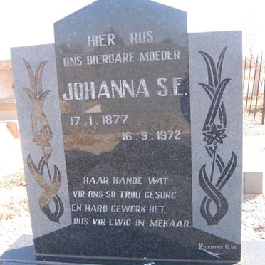 SCHALKWYK Johanna S.E., van 1877-1972