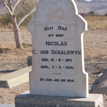 SCHALKWYK Nicolas C., van 1871-1934