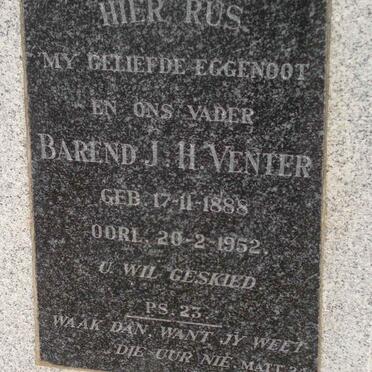 VENTER Barend J.H. 1888-1952
