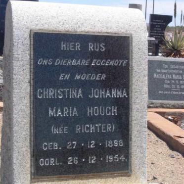 HOUGH Christina Johanna Maria RICHTER 1899-1954