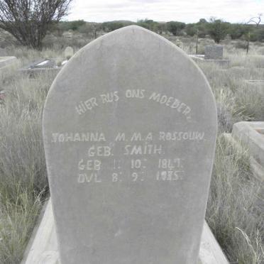 ROSSOUW Johanna M.M.A. nee SMITH 1847-1935