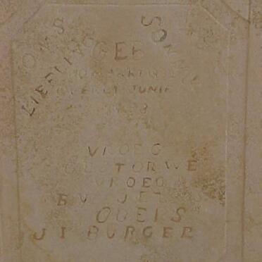 BURGER Sonny 1932-1933