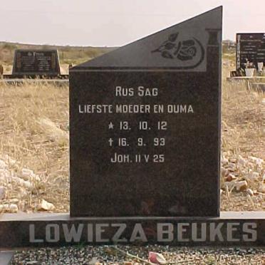 BEUKES Lowieza 1912-1993