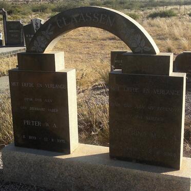 CLAASSEN Pieter W.A. 1899-1975 &amp; Catherina M.A.A. 1908-1964