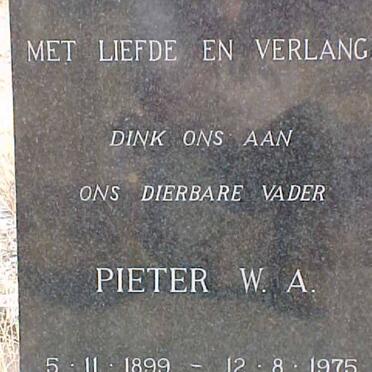 CLAASSEN Pieter W.A. 1899-1975