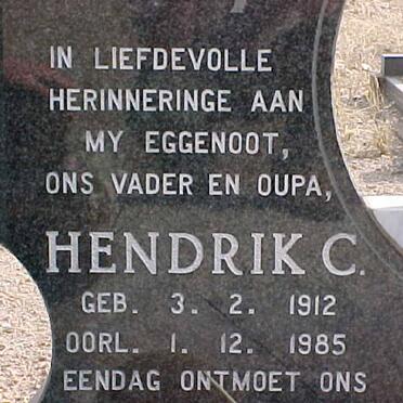? Hendrik C. 1912-1985