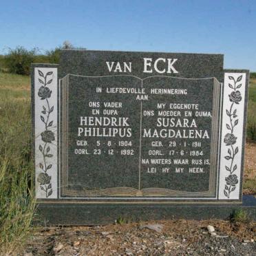 ECK Hendrik Phillipus, van 1904-1992 &amp; Susara Magdalena 1911-1984