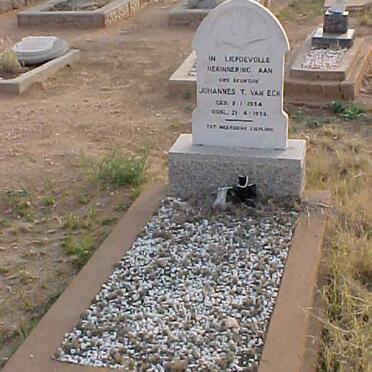 ECK Johannes T., van 1934-1935