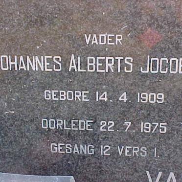 ZYL Johannes Alberts Jocobus, van 1909-1975