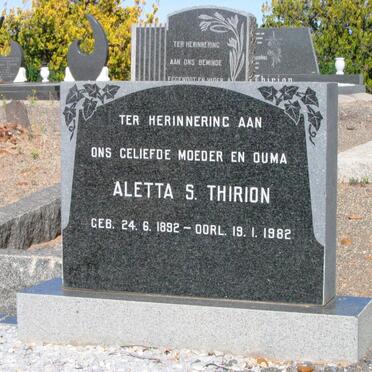 THIRION Aletta S. 1892-1982