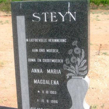 STEYN Anna Maria Magdalena 1903-1986