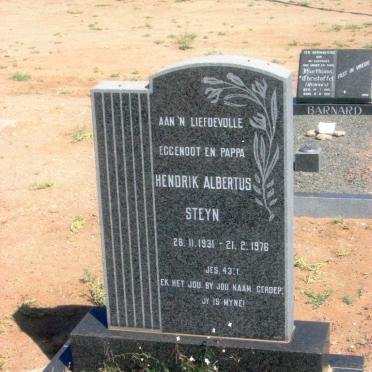 STEYN Hendrik Albertus 1931-1976