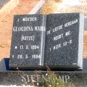 STEENKAMP Gloudina Maria nee KOTZE 1894-1984