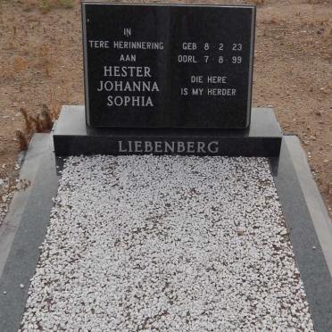 LIEBENBERG Hester Johanna Sophia 1923-1999 :: LIEBENBERG A.J.