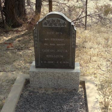 ROSSOUW Gideon Jozua 190?-1974