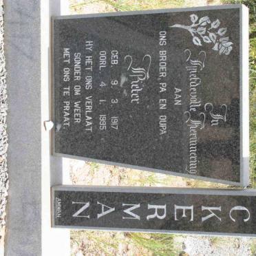 ACKERMAN Pieter 1917-1995