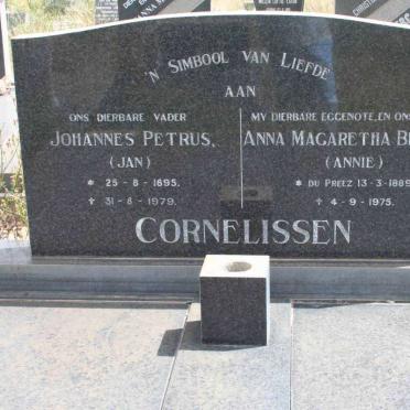 CORNELISSEN Johannes Petrus 1895-1979 &amp; Anna Magaretha Beatrix DU PREEZ 1889-1975