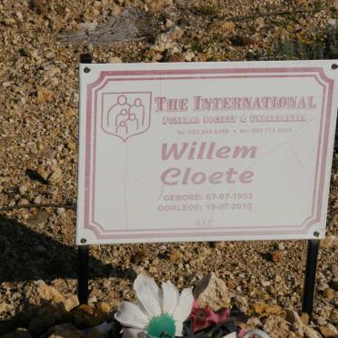 CLOETE Willem 1953-2010