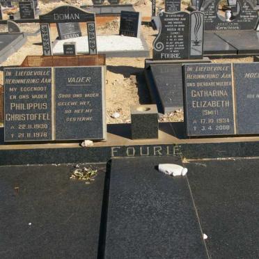 FOURIE Philippus Christoffel 1930-1976 &amp; Catharina Elizabeth SMIT 1934-2008