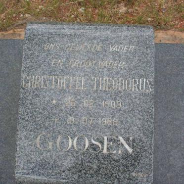 GOOSEN Christoffel Theodorus 1909-1989