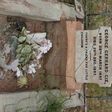 GIE Charlotte Elizabeth nee STEYTLER 1869-1899 :: GIE George Gerhard 1897-1897
