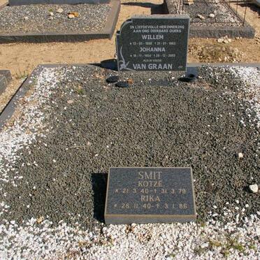 GRAAN Willem, van 1898-1965 &amp; Johanna 1904-2003 :: SMIT Kotzé 1940-1979 &amp; Rika 1940-1986