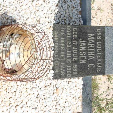 JANSEN Martha C. 1960-1960