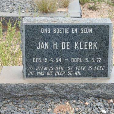 KLERK Jan H., de 1954-1972
