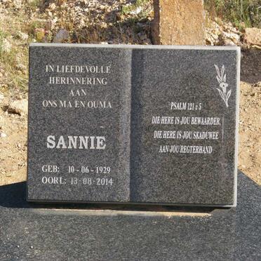 LUDWICK Odendaal 1932-2001 &amp; Sannie 1929-2014