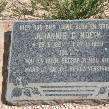 NOETH Johannes C. 1921-1939