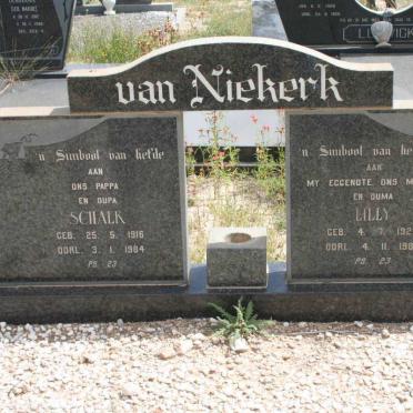 NIEKERK Schalk, van 1916-1984 &amp; Lilly 1923-1983