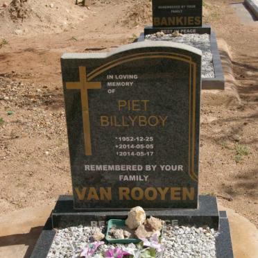 ROOYEN Piet Billyboy, van 1952-2014