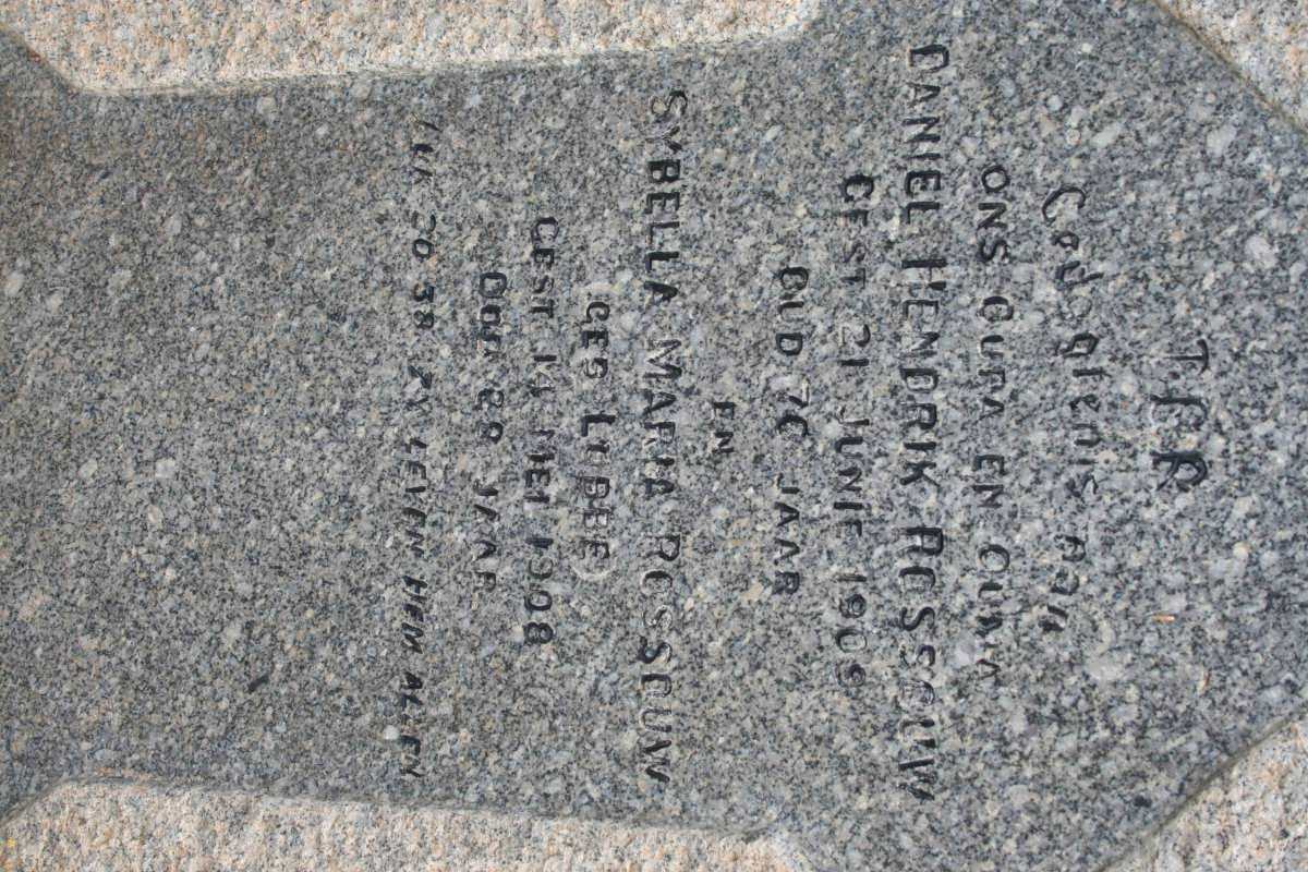 ROSSOUW Daniel Hendrik -1909 & Sybella Maria LUBBE -1908