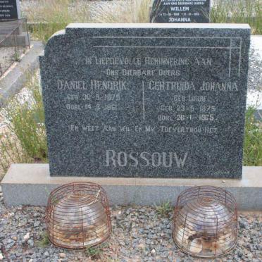ROSSOUW Daniel Hendrik 1875-1961 &amp; Gertruida Johanna LUBBE 1875-1965