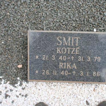 SMIT Kotzé 1940-1979 &amp; Rika 1940-1986
