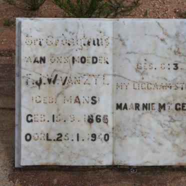 ZYL F.J.W., van nee MANS 1866-1940