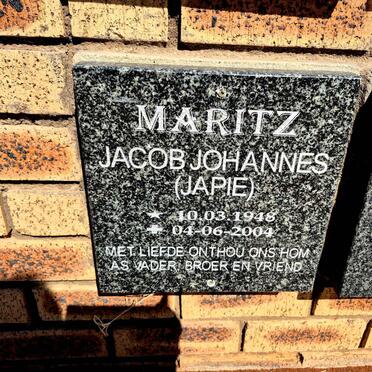 MARITZ Jacob Johannes 1948-2004