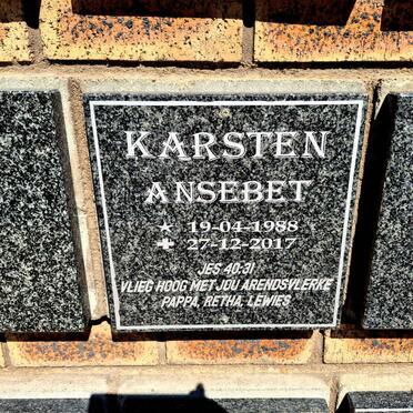 KARSTEN Ansebet 1988-2017