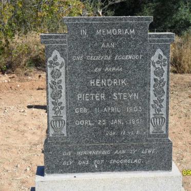 STEYN Hendrik Pieter 1903-1951