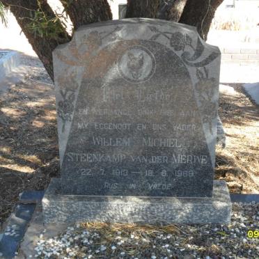 MERWE Willem Michiel Steenkamp, van der 1913-1968